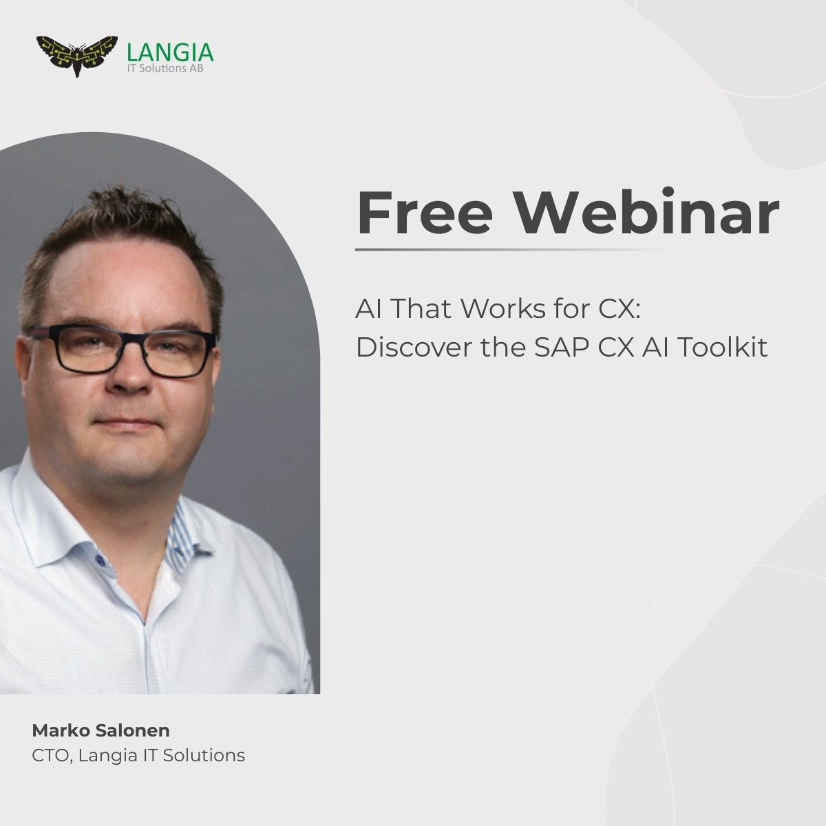 AI That Works for CX Discover the SAP CX AI Toolkit