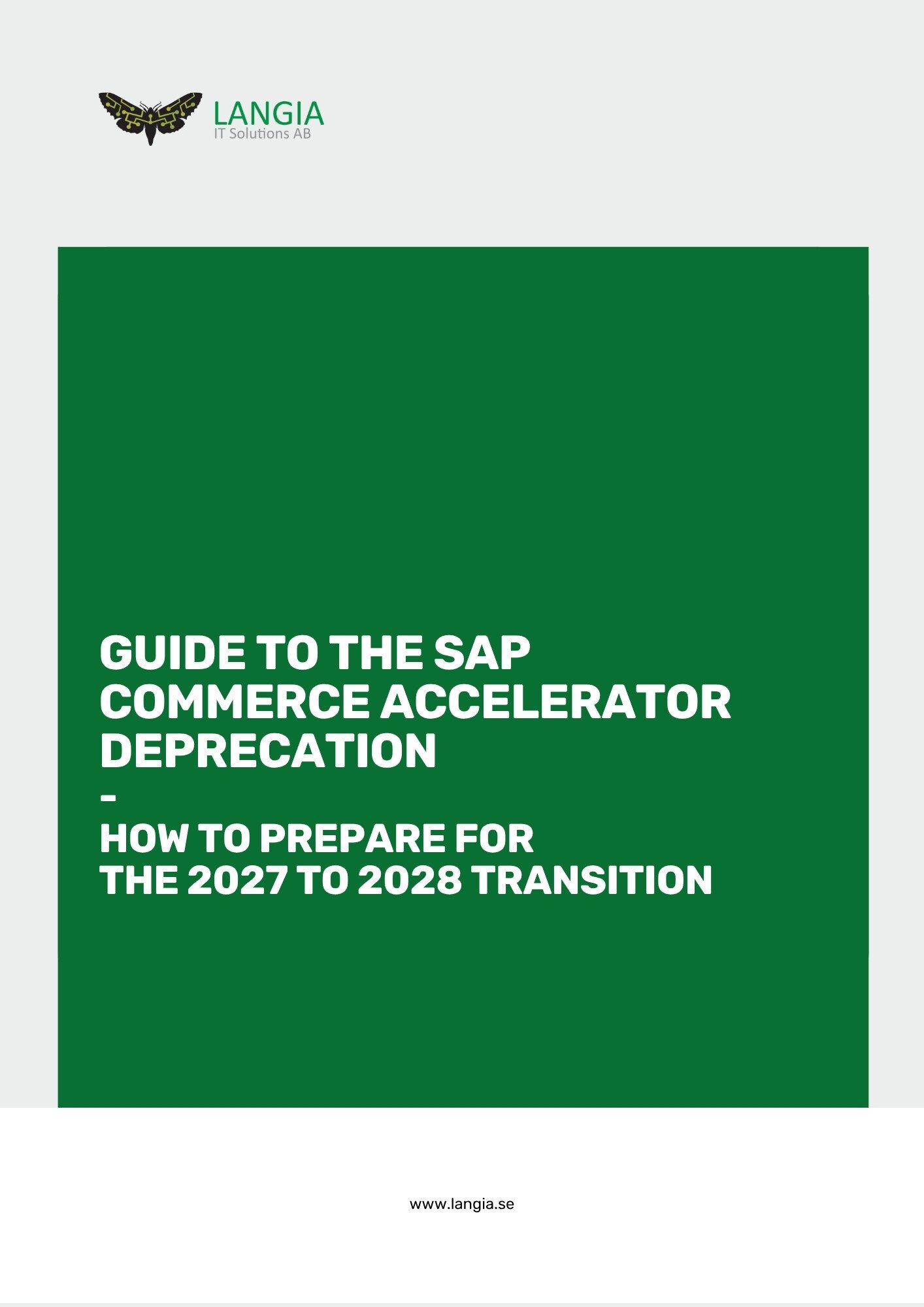 SAP Commerce Accelerator Deprecation White Paper