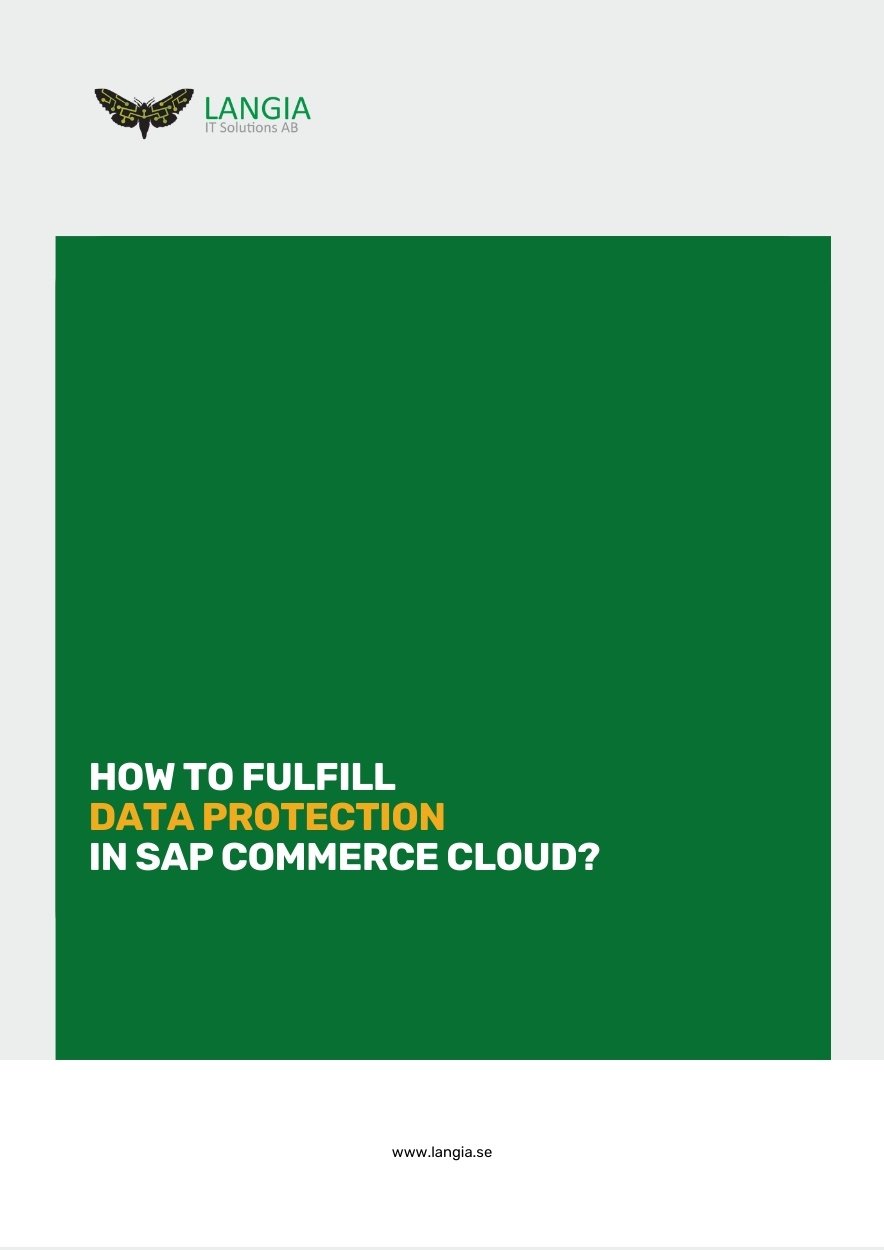 How to Fulfill Data Protection in SAP Commerce Cloud?